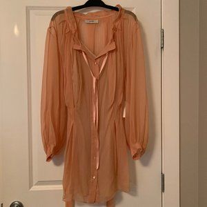 Lover Watercolor Shirt Dress. Sz 8. New w/Tag